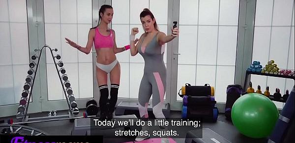  Fitness Rooms Italian fitness Marica Chanelle blogger fucks nymph Freya Dee